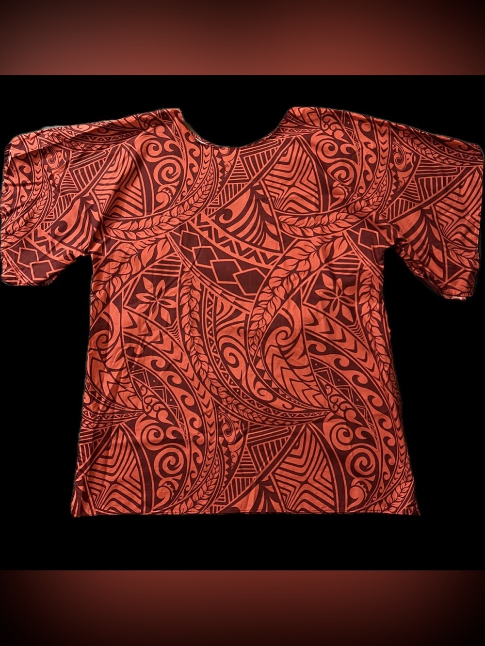 Tribal Patterned Blouse w/ Flared Sleeves